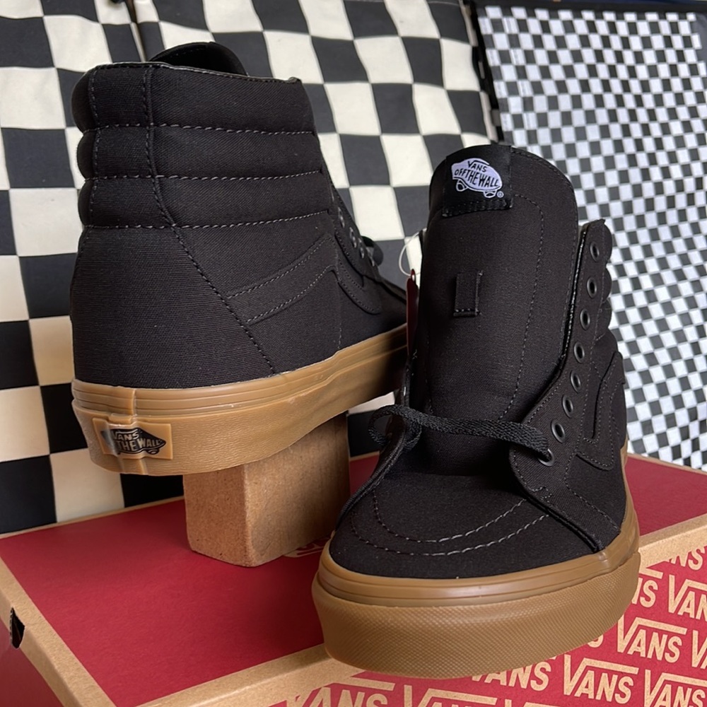 Vans WMNS Sk8-Hi Reissue Canvas Gum Black/Light Gum sneakers - Picture 10 of 16